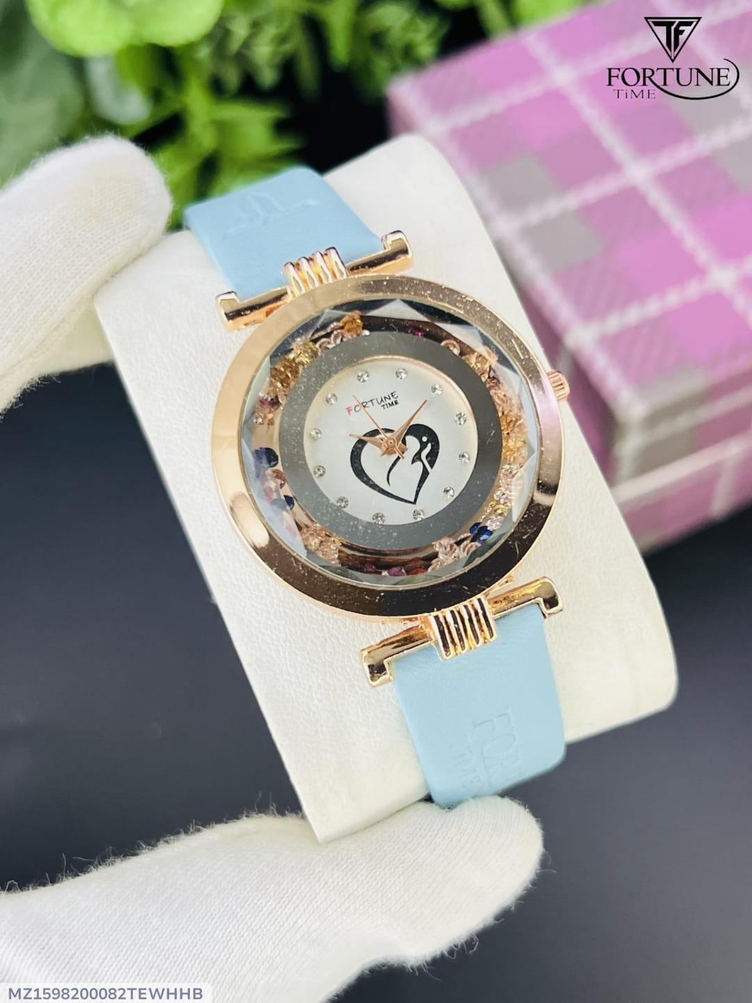 Stylish Women's Quartz Watch - 1 Pc Water Resistant Analogue Timepiece