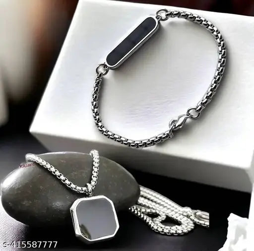 boys chain locket and brecelet